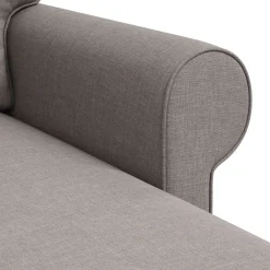 vidaXL Bank Taupe 195 x 138 x 80 cm Stof