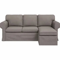 vidaXL Bank Taupe 195 x 138 x 80 cm Stof