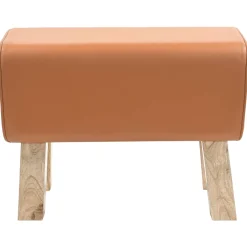 vidaXL Bank 60 x 30 x 45 cm Echt Leer Bruin
