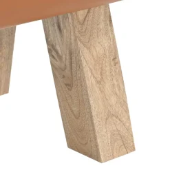 vidaXL Bank 60 x 30 x 45 cm Echt Leer Bruin