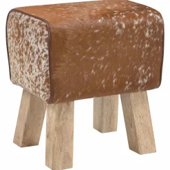 vidaXL Bank 110 x 30 x 45 cm Echt Leer Bruin