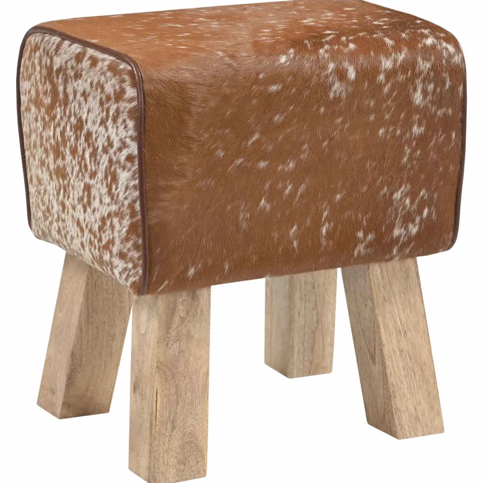 vidaXL Bank 110 x 30 x 45 cm Echt Leer Bruin