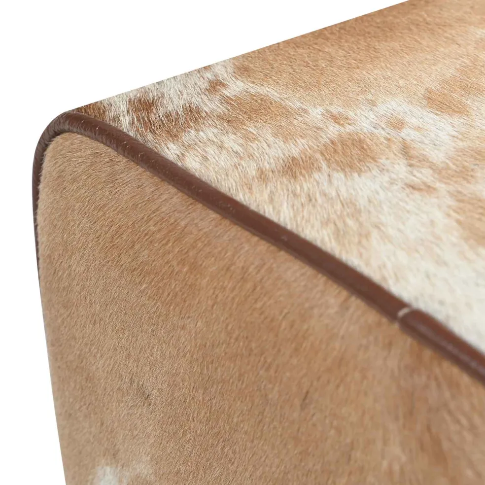 vidaXL Bank 110 x 30 x 45 cm Echt Leer Bruin