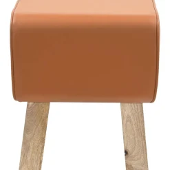 vidaXL Bank 40 x 30 x 45 cm Echt Leer Bruin