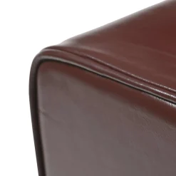 vidaXL Bank 110 x 30 x 45 cm Echt Leer Donkerbruin