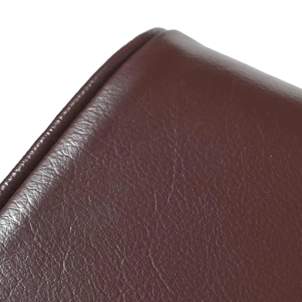 vidaXL Bank 60 x 30 x 45 cm Echt Leer Donkerbruin
