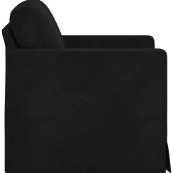 vidaXL Bank Zwart 78 x 78 x 80 cm Fluweel