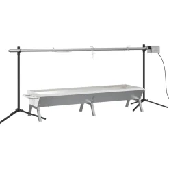 vidaXL Barbecue grill- en bakset automatisch roestvrij staal