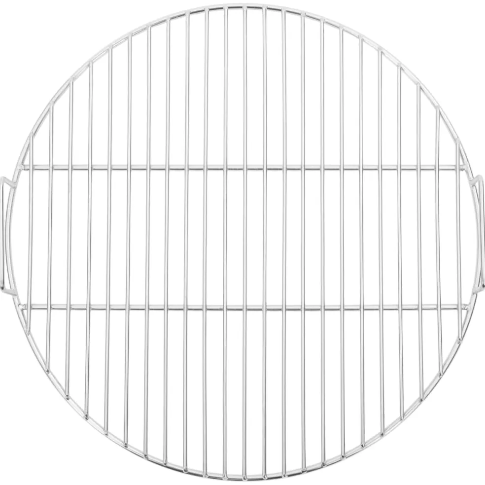 vidaXL Barbecuerooster met handgrepen rond Ø44,5 cm 304 roestvrijstaal