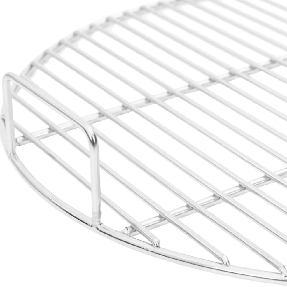 vidaXL Barbecuerooster met handgrepen rond Ø44,5 cm 304 roestvrijstaal