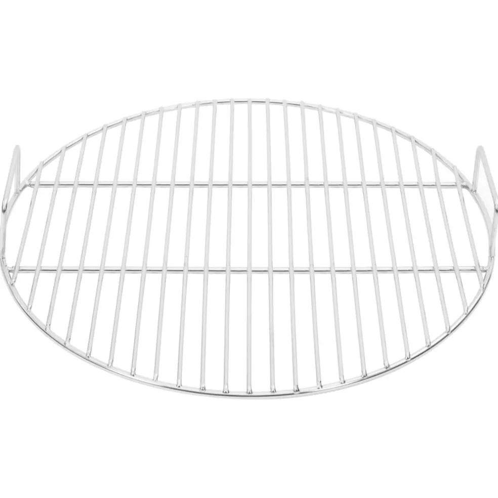 vidaXL Barbecuerooster met handgrepen rond Ø44,5 cm 304 roestvrijstaal