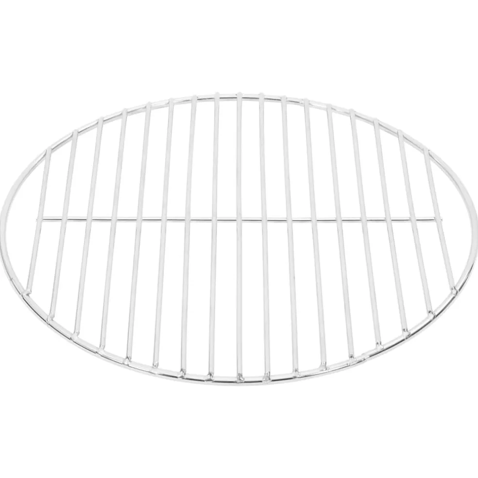 vidaXL Barbecuerooster rond Ø34,5 cm 304 roestvrij staal