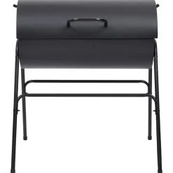 vidaXL Barbecuevat met 2 kookroosters 80x95x90 cm staal zwart