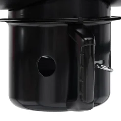 vidaXL Barbecuevat met wielen en schappen 115x85x95 cm staal zwart