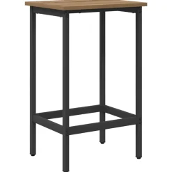 vidaXL Barkruk Artisanaal eiken 40 x 32 x 64 cm Bewerkt hout