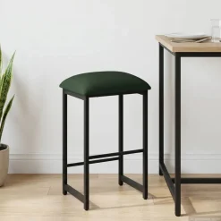 vidaXL Barkruk Donkergroen 40 x 32 x 64 cm Bewerkt hout