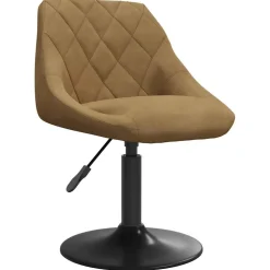 vidaXL Barkruk fluweel bruin