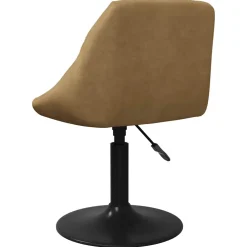 vidaXL Barkruk fluweel bruin