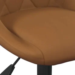 vidaXL Barkruk fluweel bruin