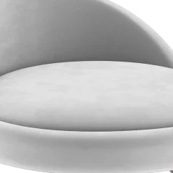 vidaXL Barkruk fluweel lichtgrijs