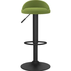 vidaXL Barkruk fluweel lichtgroen