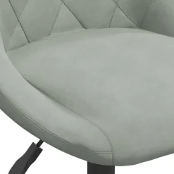 vidaXL Barkruk fluweel lichtgrijs
