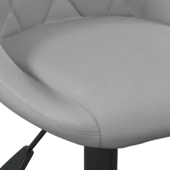vidaXL Barkruk fluweel lichtgrijs
