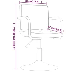 vidaXL Barkruk fluweel lichtgrijs