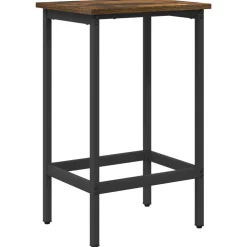 vidaXL Barkruk Gerookt eiken 40 x 32 x 64 cm Bewerkt hout