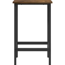 vidaXL Barkruk Gerookt eiken 40 x 32 x 64 cm Bewerkt hout