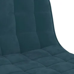vidaXL Barkrukken 2 st fluweel blauw