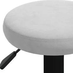 vidaXL Barkrukken 2 st fluweel lichtgrijs