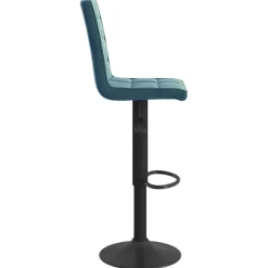 vidaXL Barkrukken 2 st fluweel blauw