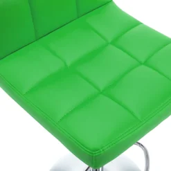 vidaXL Barkrukken 2 st kunstleer groen