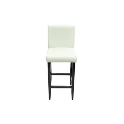 vidaXL Barkrukken 2 st kunstleer wit