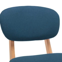 vidaXL Barkrukken 2 st stof blauw