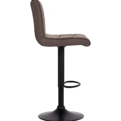 vidaXL Barkrukken 2 st stof taupe
