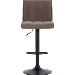 vidaXL Barkrukken 2 st stof taupe