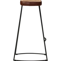 vidaXL Barkrukken 2 st 44x37,5x78 cm donkerbruin