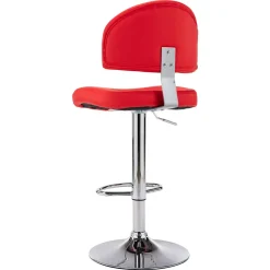 vidaXL Barkruk kunstleer rood