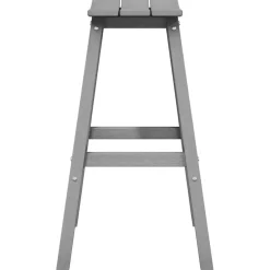 vidaXL Barkruk 2 st Lichtgrijs 52 x 43 x 73,5 cm HDPE
