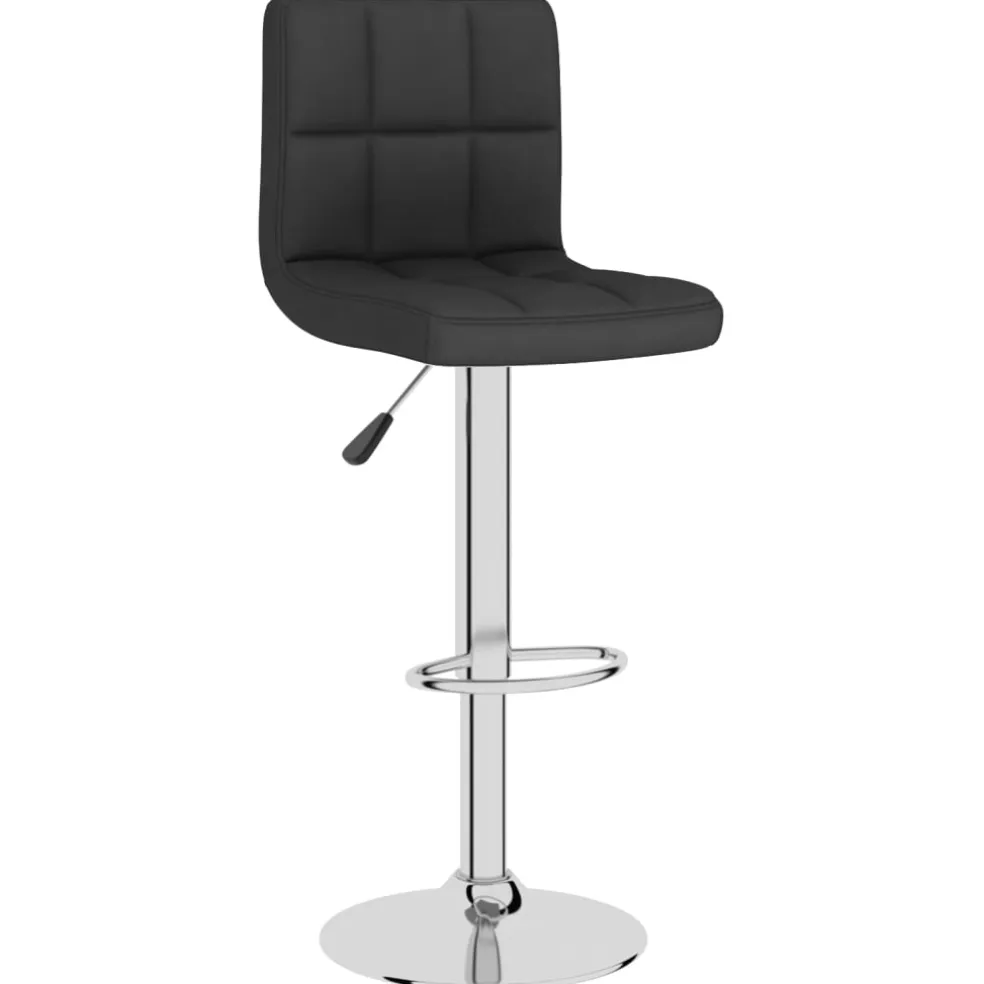 vidaXL Barkruk stof zwart