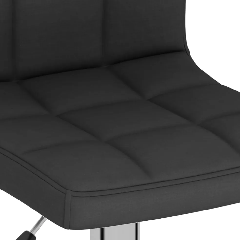 vidaXL Barkruk stof zwart