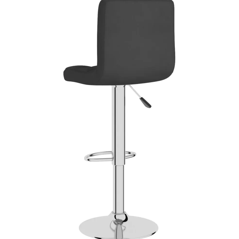vidaXL Barkruk stof zwart