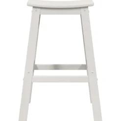 vidaXL Barkruk 2 st Wit 52 x 43 x 73,5 cm HDPE