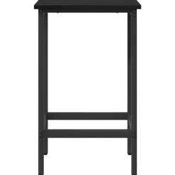 vidaXL Barkruk Zwart eiken 40 x 32 x 64 cm Bewerkt hout
