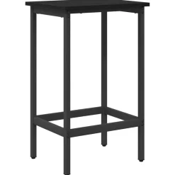 vidaXL Barkruk Zwart eiken 40 x 32 x 64 cm Bewerkt hout