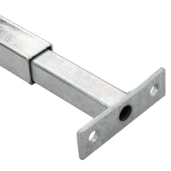 vidaXL Barrièrestang verstelbaar 710-1200 mm