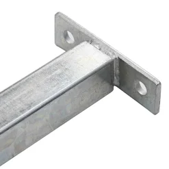 vidaXL Barrièrestang verstelbaar 710-1200 mm