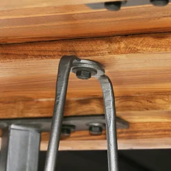 vidaXL Barset massief gerecycled teakhout 3-delig